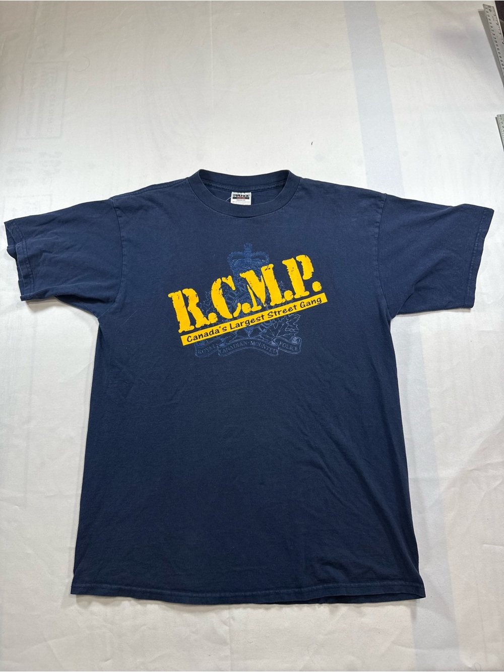 Vintage RCMP Canadas Largest Street Gang Shirt Tultex Tag Size XL